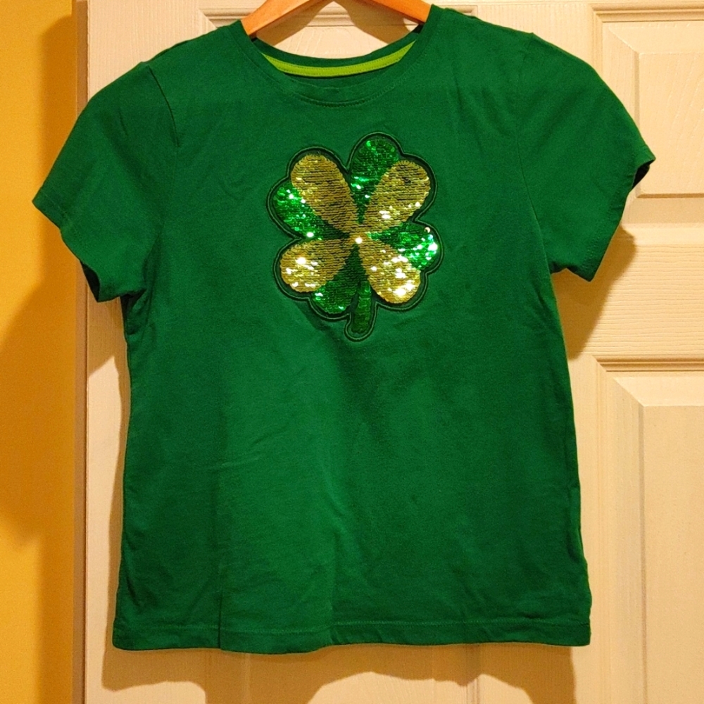4 leaf cover T-shirt reversible sequin 🍀